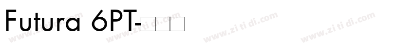 Futura 6PT字体转换